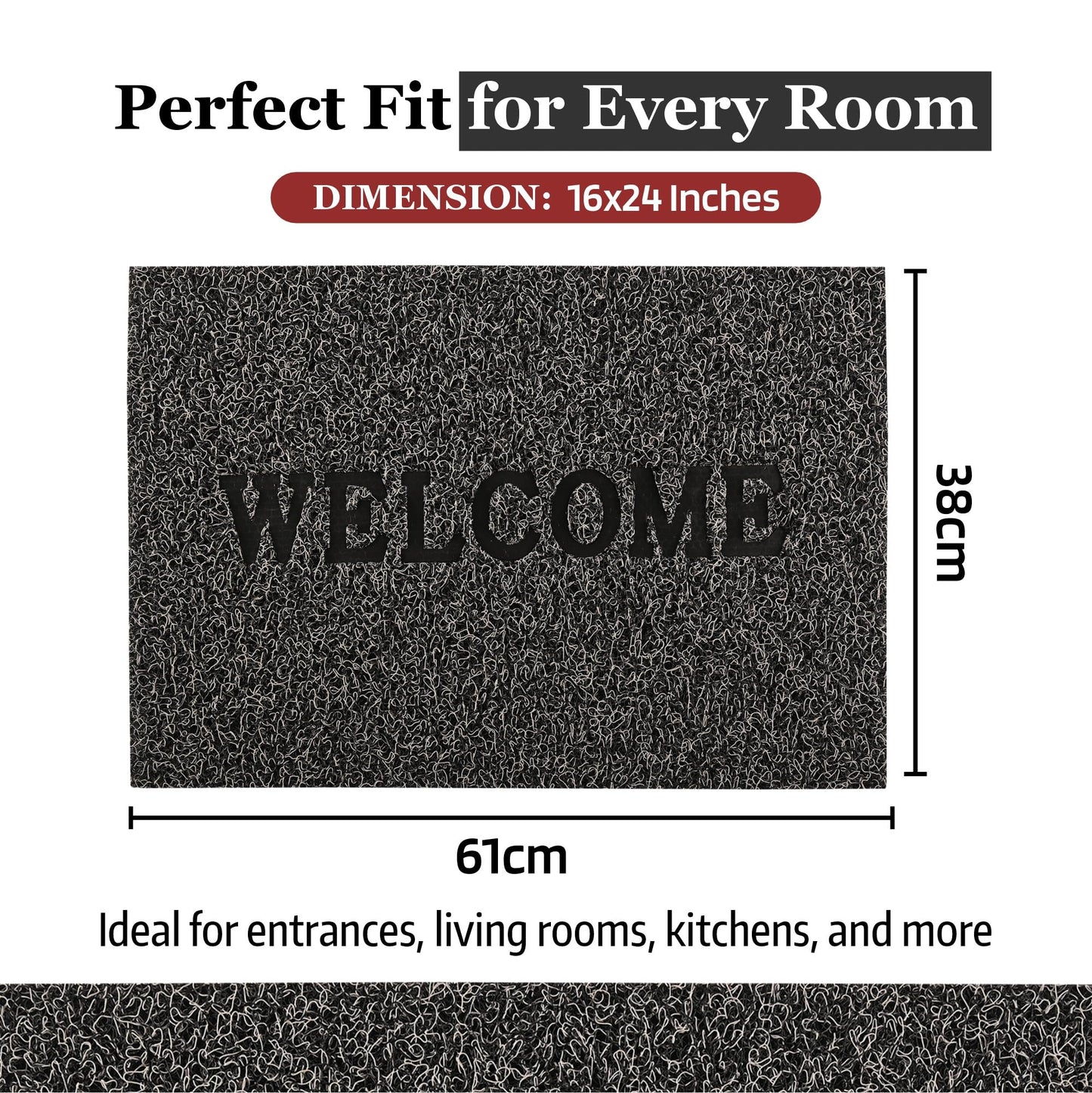 Kuber Industries rubber door mat - bathroom use
