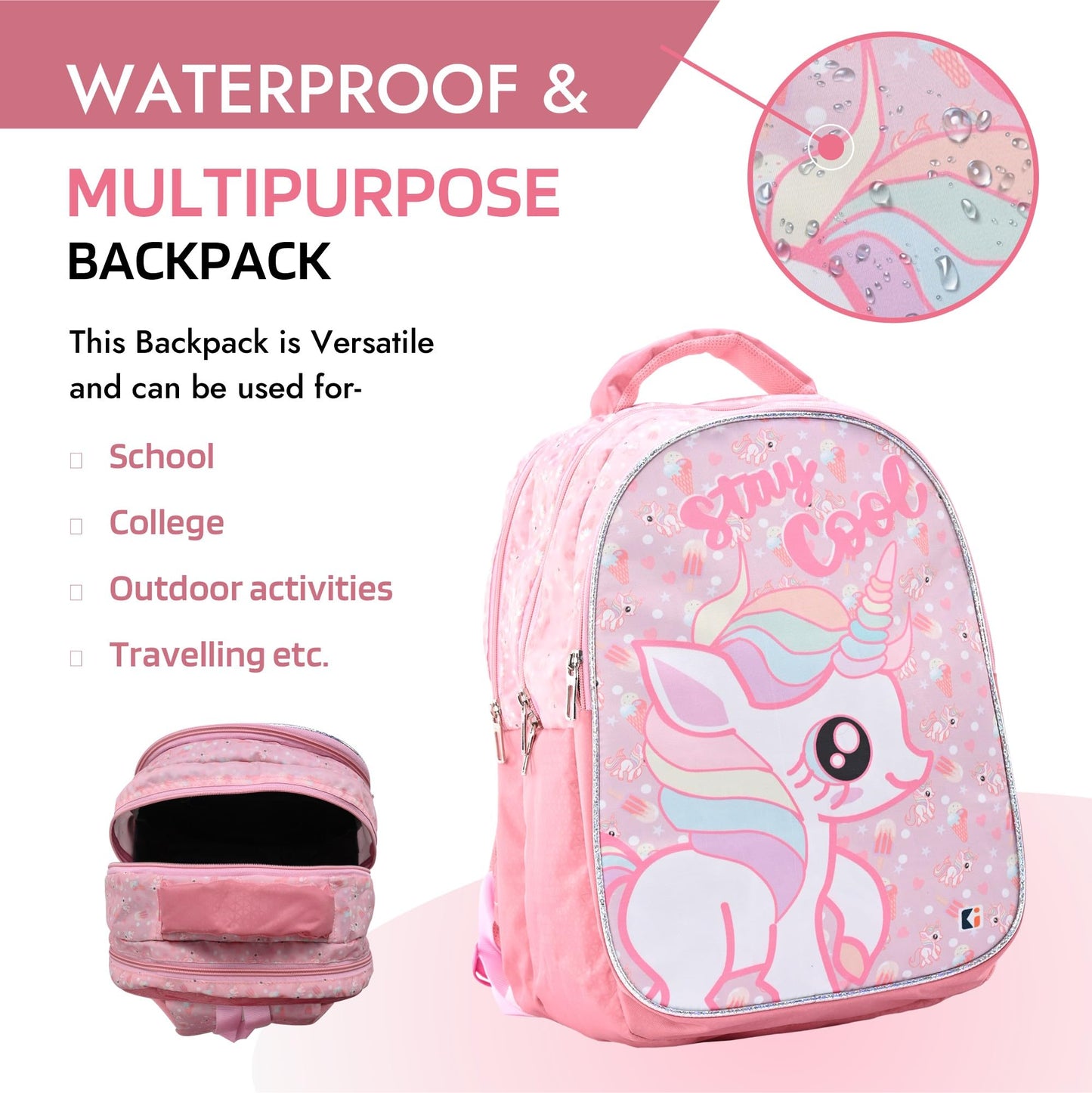 Kuber Homestic Unicorn Backpack - Travel with style