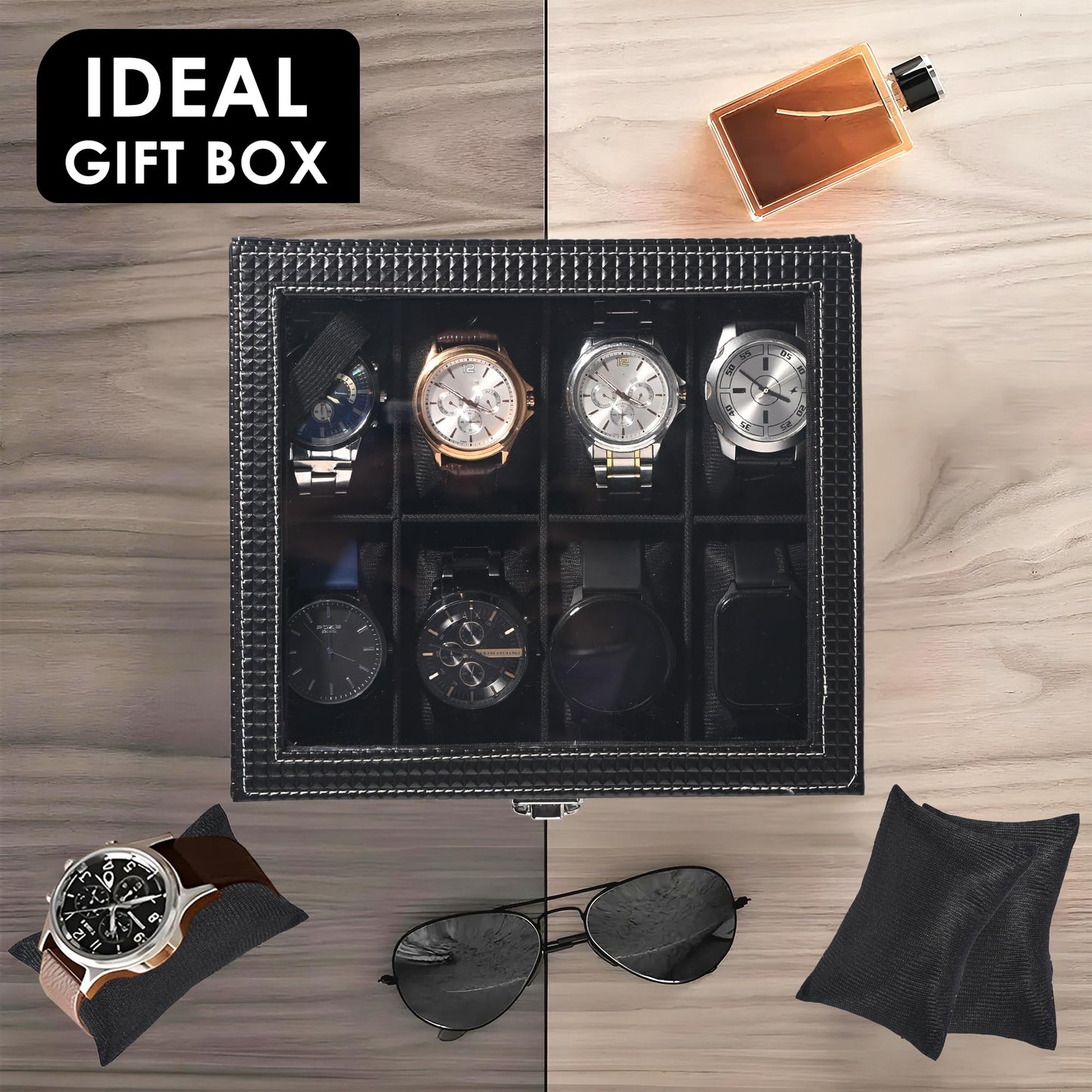 Homestic 8 slots watch box - Stylish and functional accessory