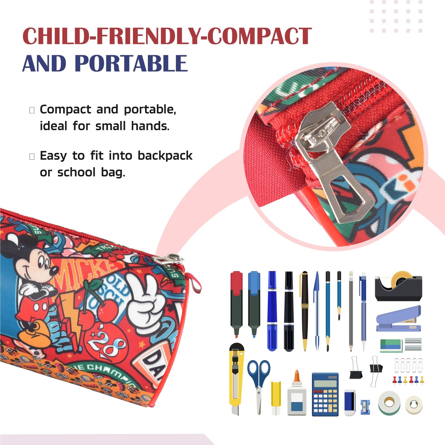 Kuber Homestic Pencil Pouch - Travel Organizer
