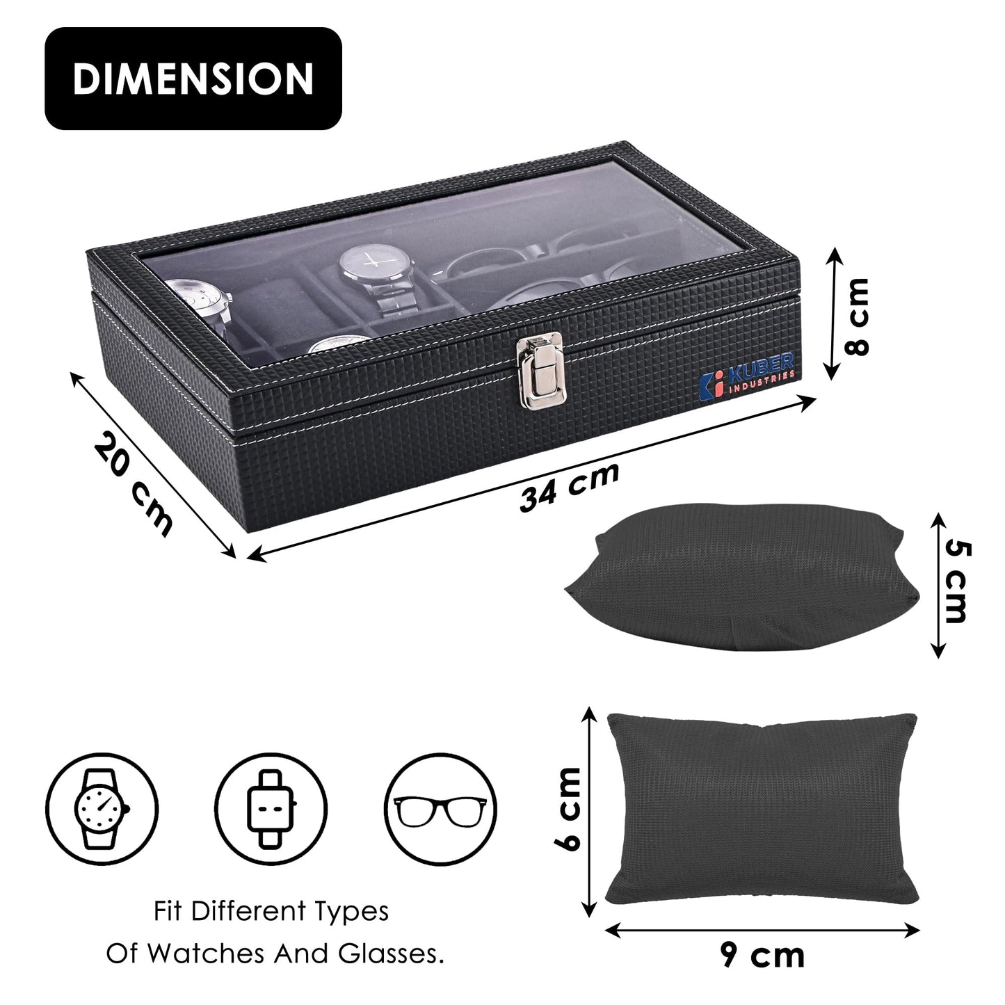 Kuber Premium Watch Organizer - Gift for him or her