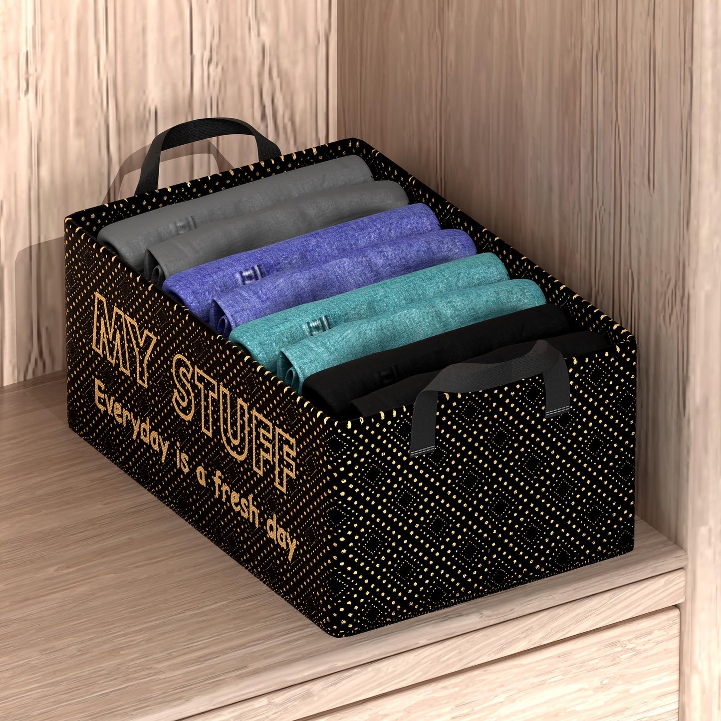Kuber Black Storage Box - Stylish home decor accessory