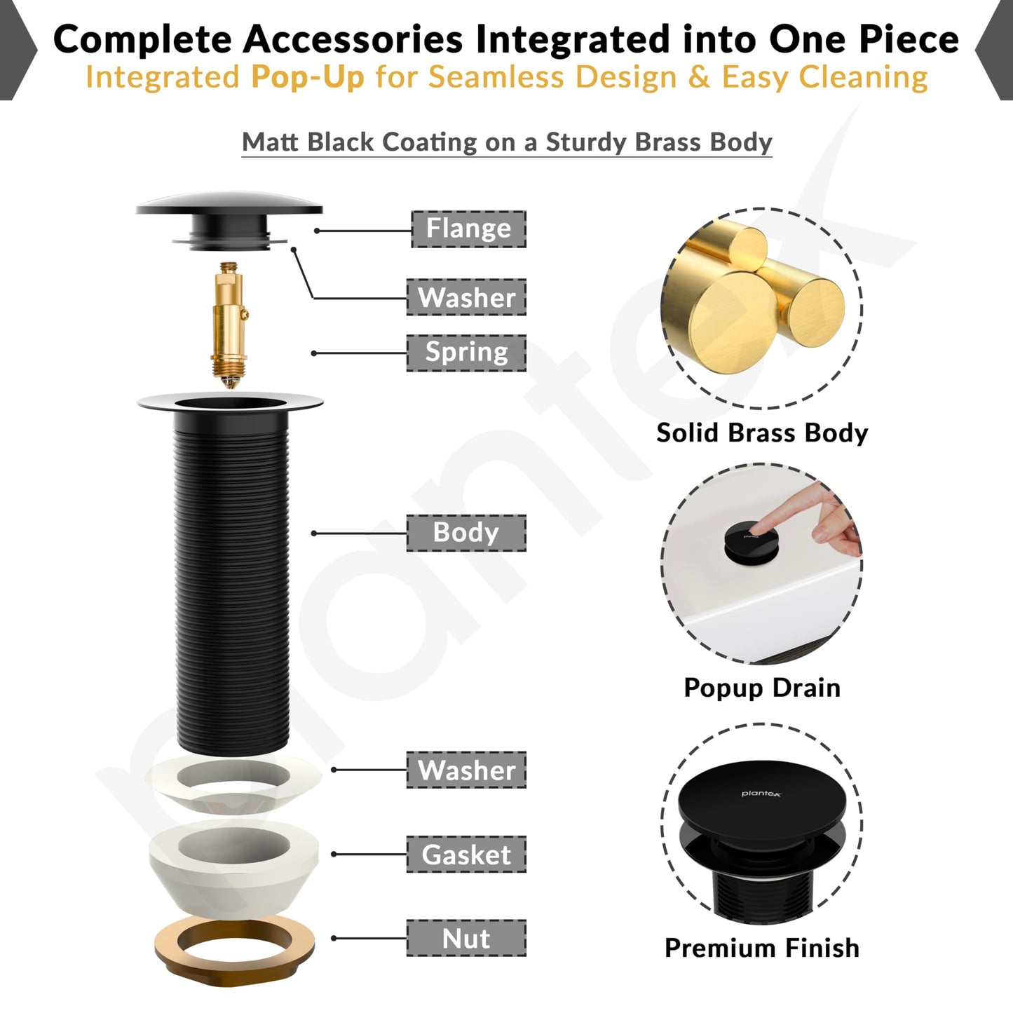 Plantex waste coupling - Stylish sink upgrade