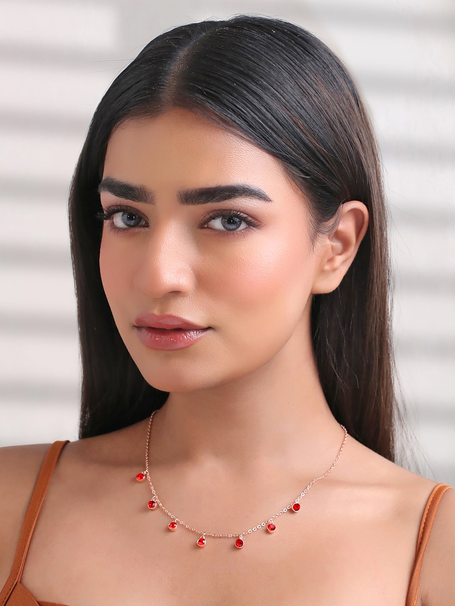 Yellow Chimes stunning rose gold necklace - anniversary gift