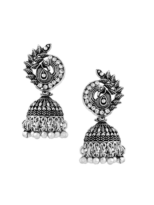 Yellow Chimes trendy jhumkas - versatile for modern outfits