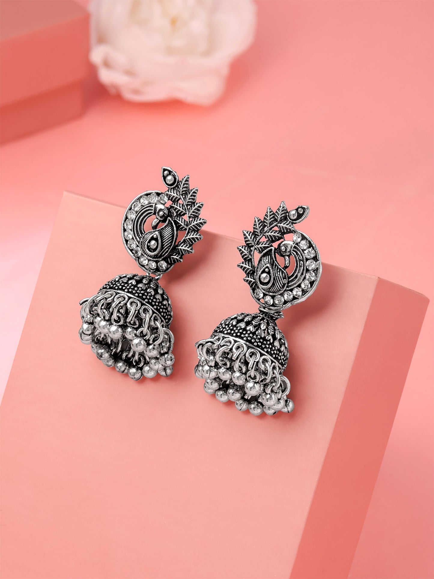 Yellow Chimes elegant oxidized earrings - great gift option