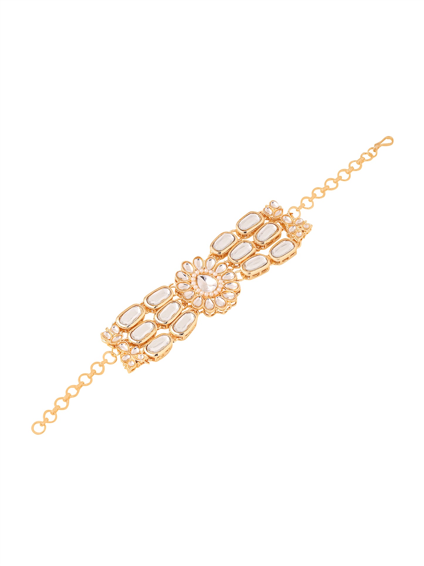 Yellow Chimes Kundan Bracelet - Thoughtful Gift for Moms