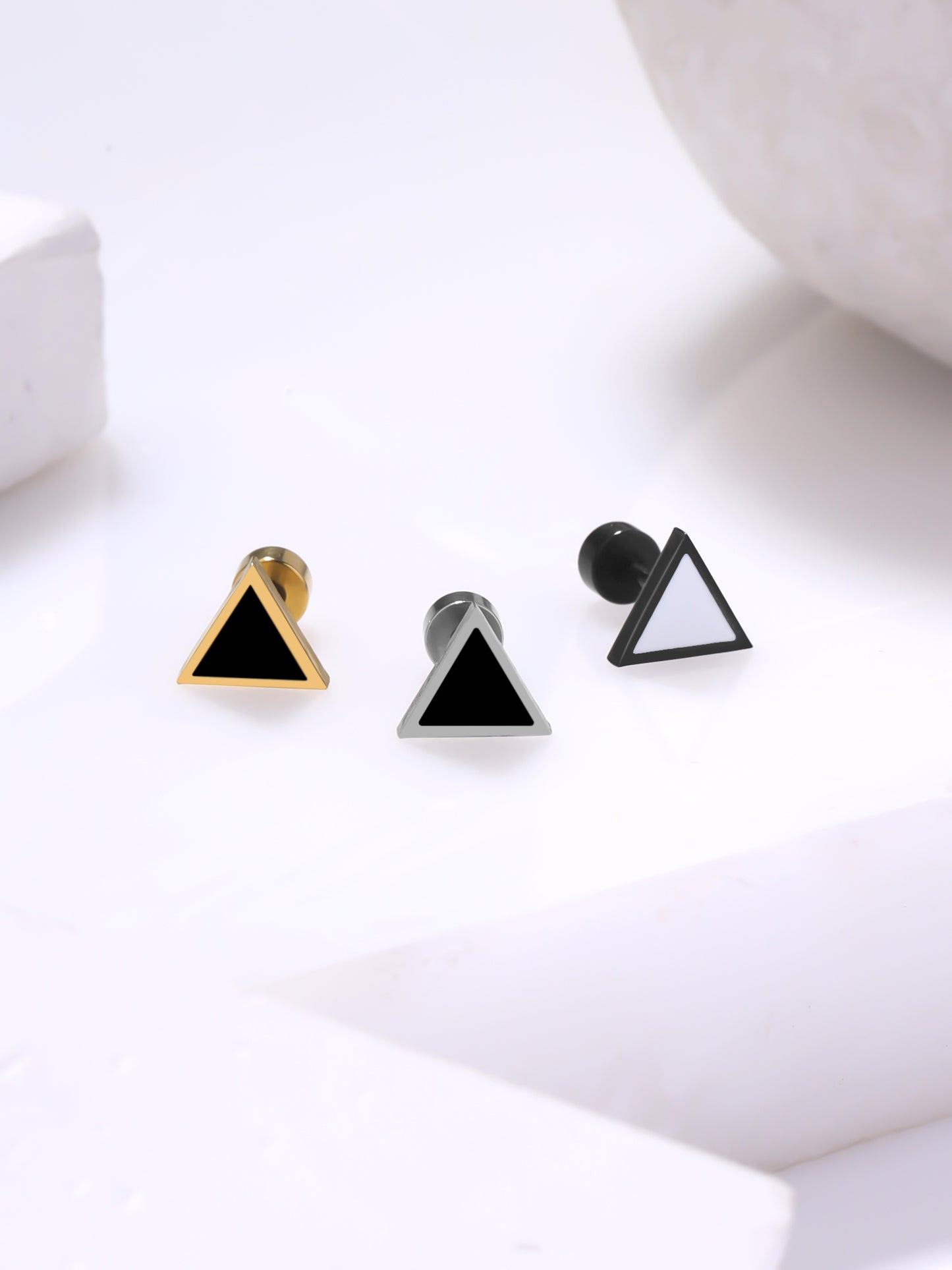 Yellow Chimes lightweight studs - comfortable for daily wear