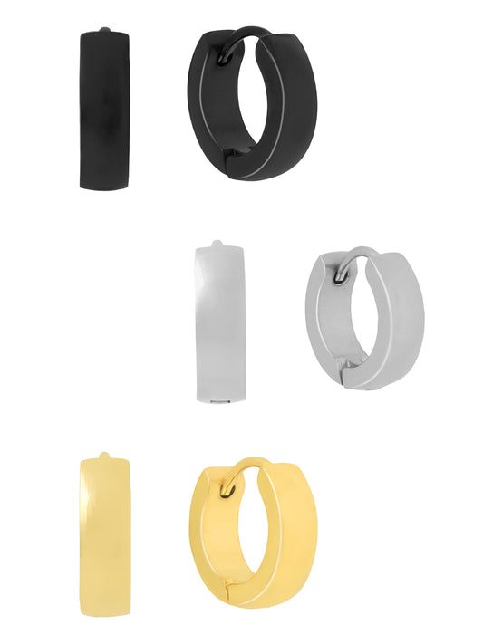 Yellow Chimes hoop earrings - trendy accessories for boys