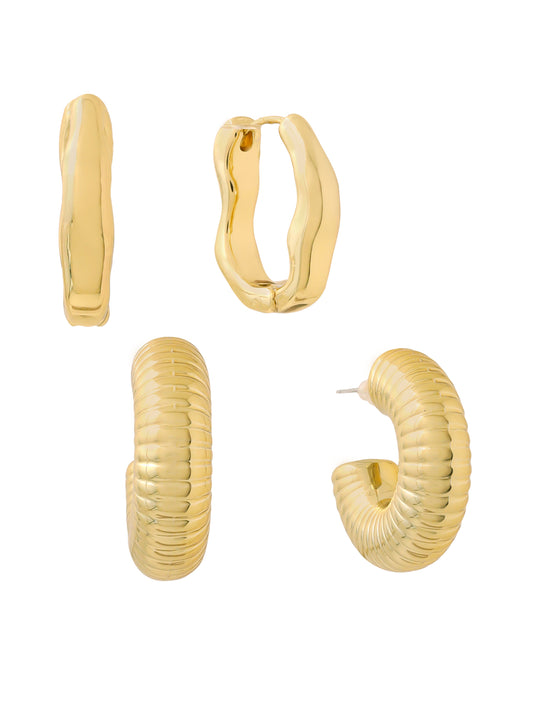 Yellow Chimes beautiful gold hoops - gift for daughters