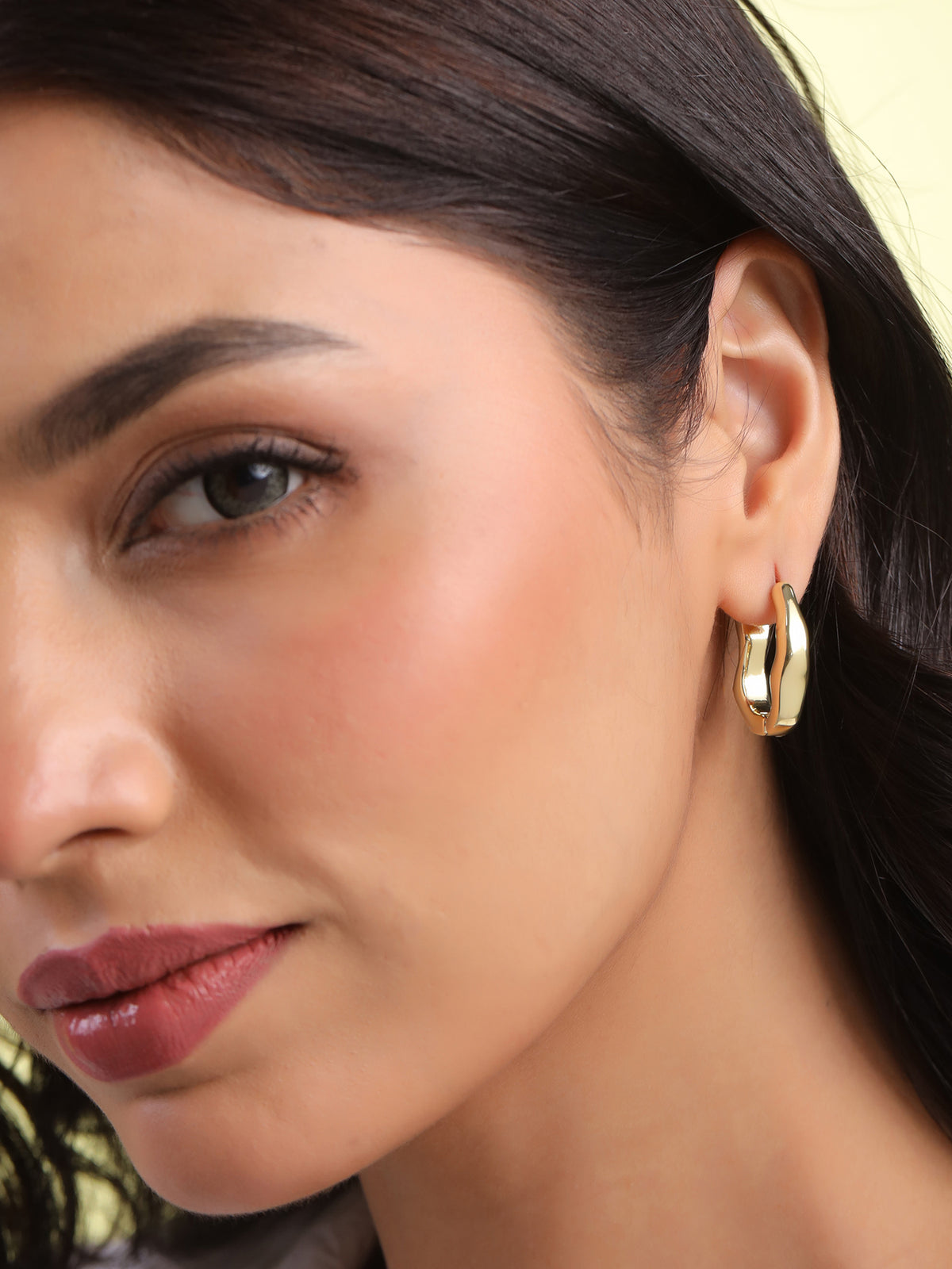 Yellow Chimes comfort hoops - everyday jewelry piece