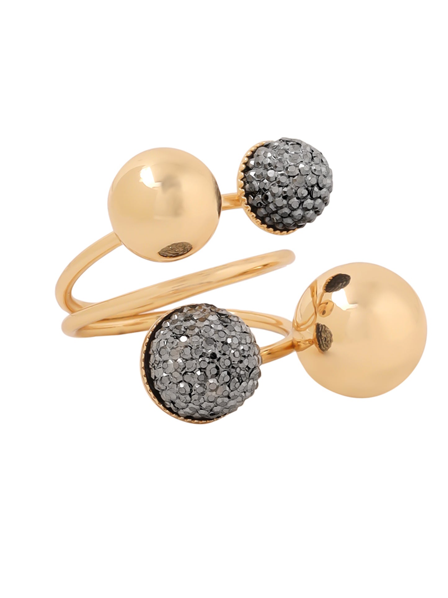 Yellow Chimes gold ring - chic accessory for office wear