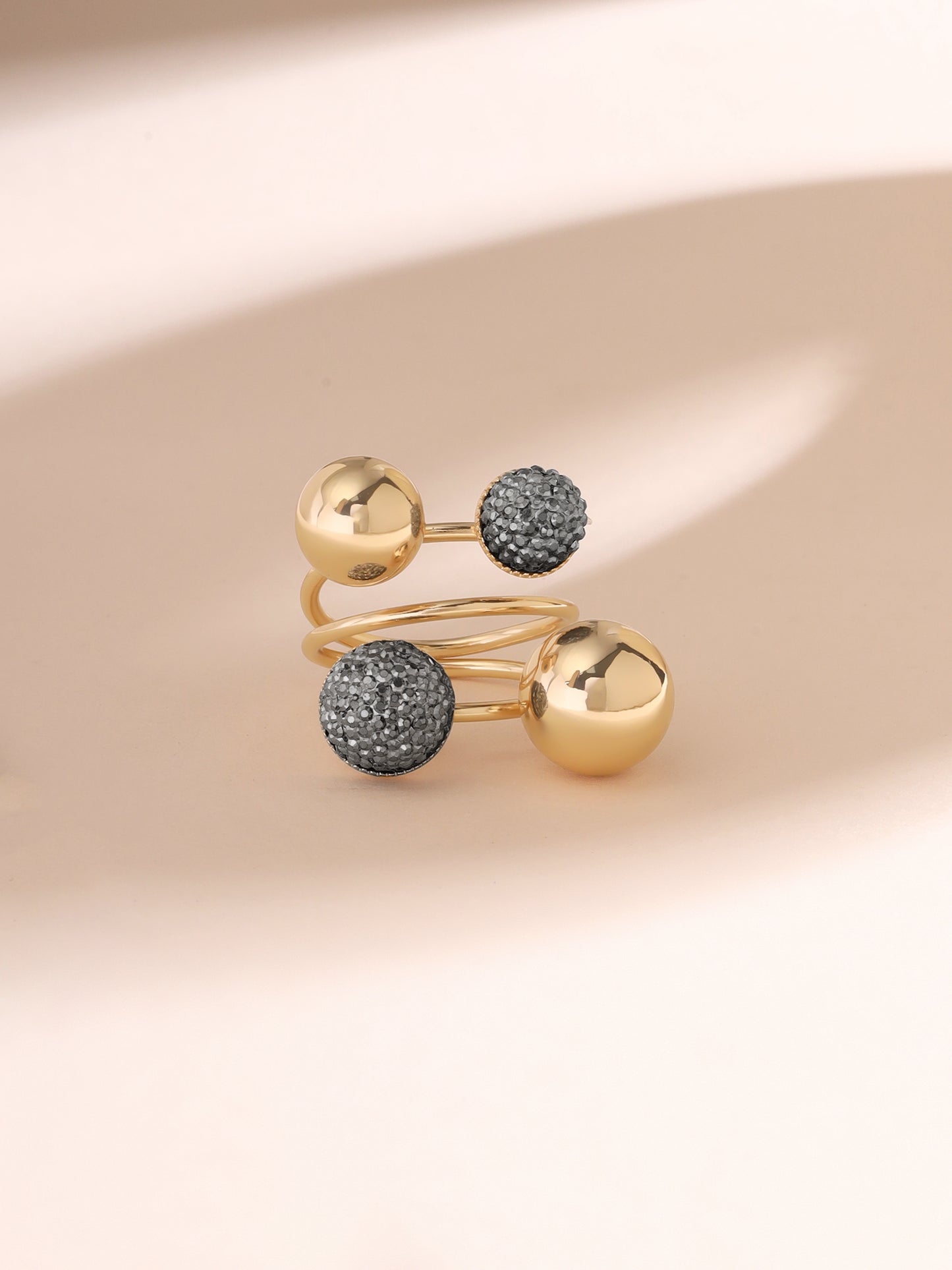 Yellow Chimes fashion ring - versatile wear for all occasions