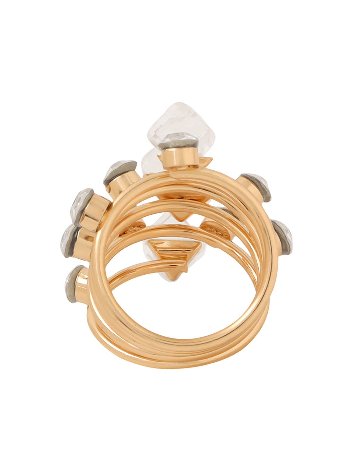 Yellow Chimes adjustable golden ring - Elegant daytime accessory