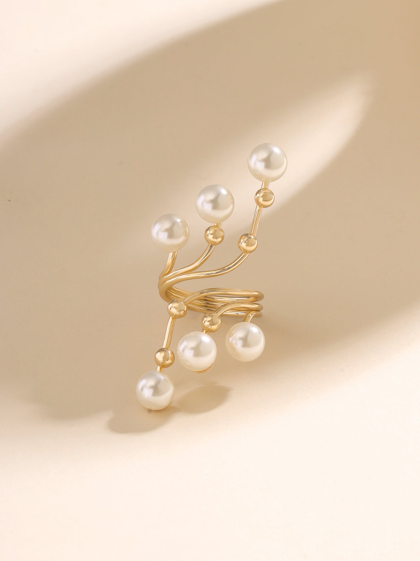 Yellow Chimes Modern Pearl Ring - Classic Jewelry Piece