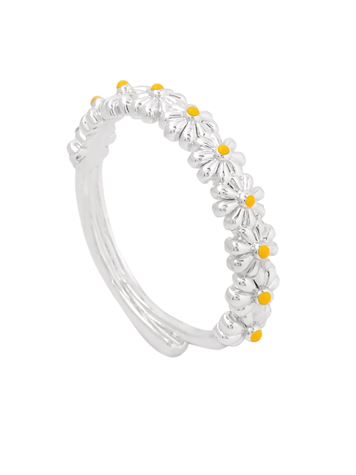 Yellow Chimes floral ring - comfortable daily wear
