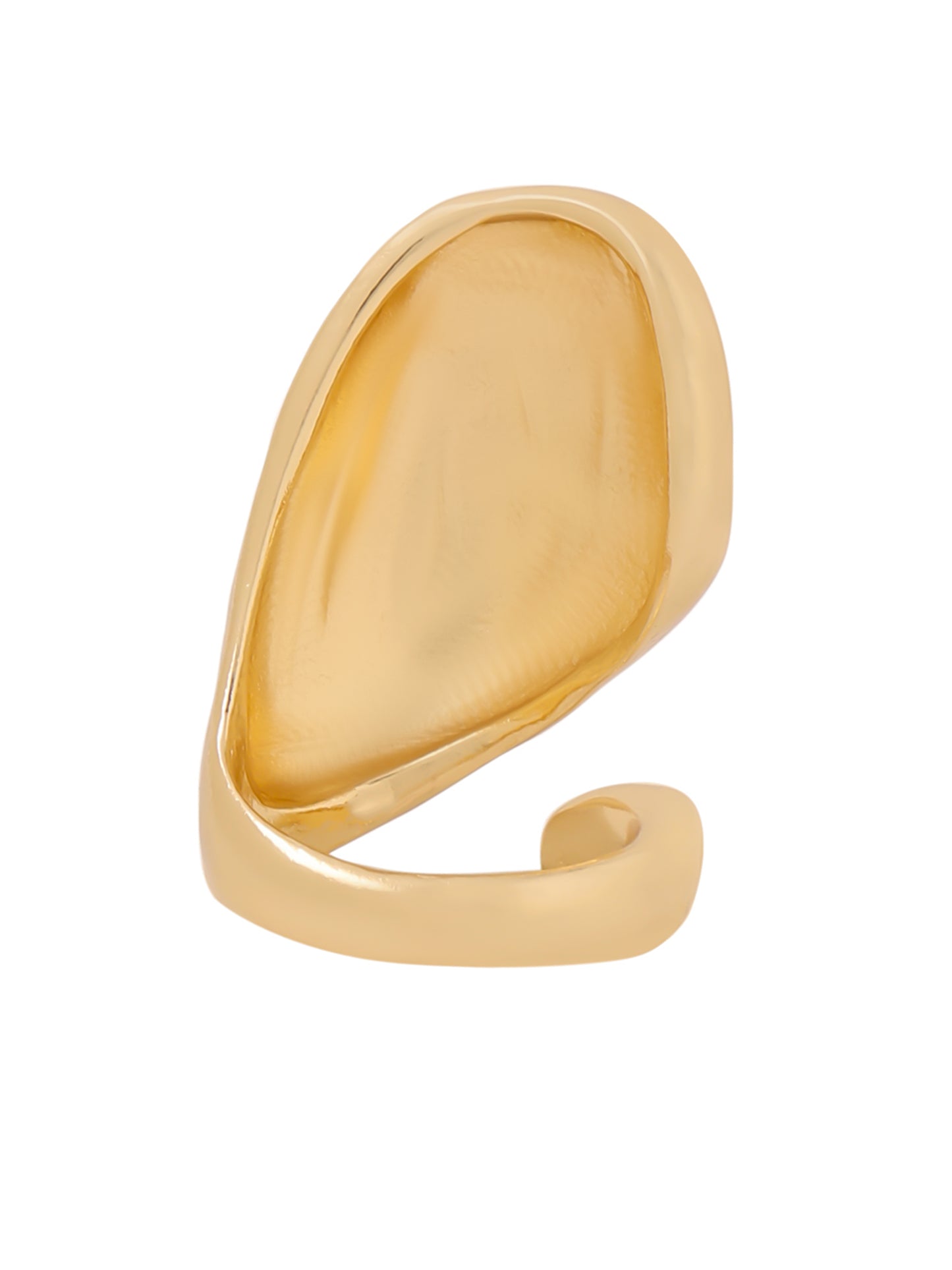 Yellow Chimes adjustable gold plated ring - party use