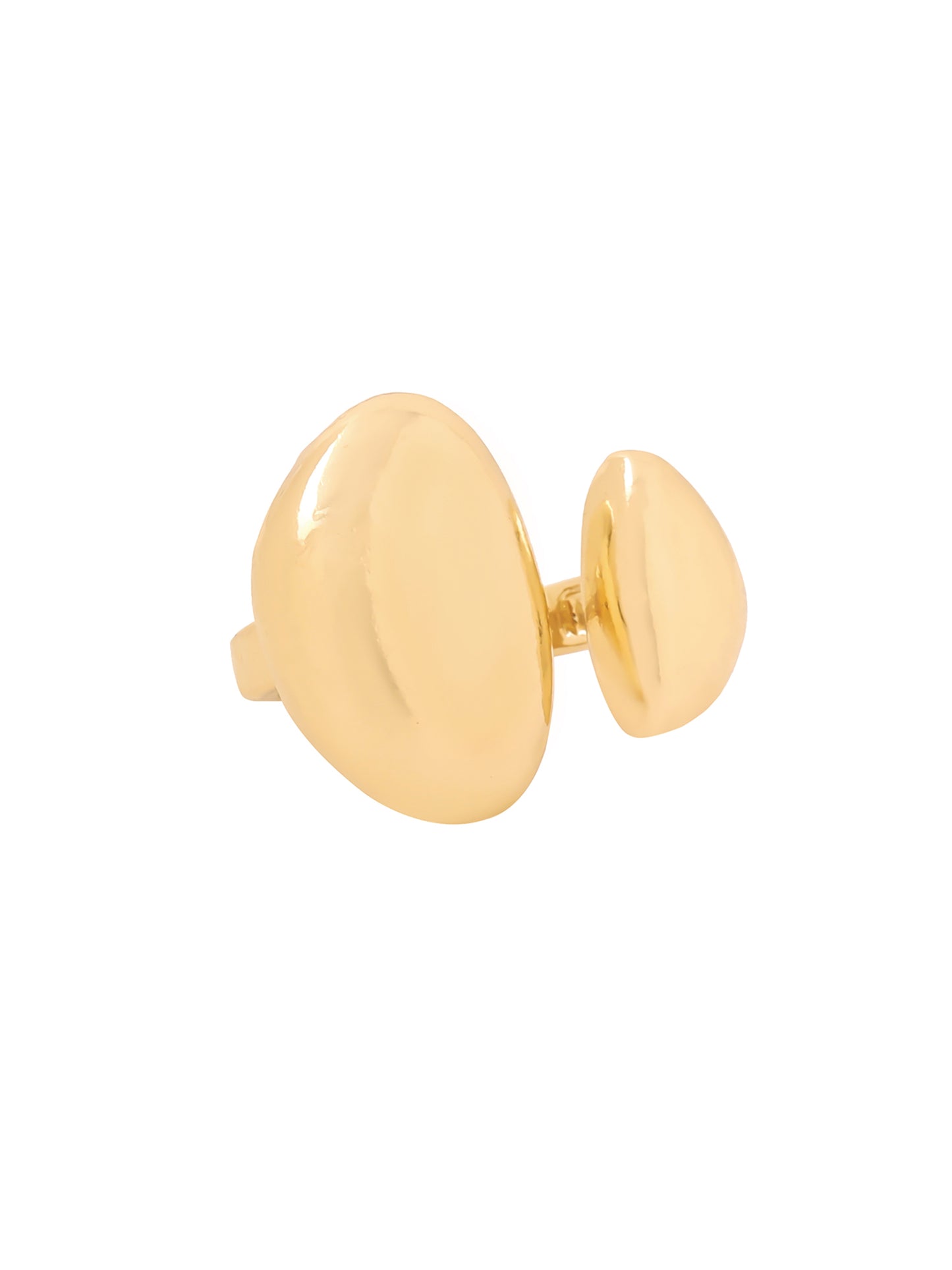 Yellow Chimes adjustable gold ring - versatile lifestyle accessory