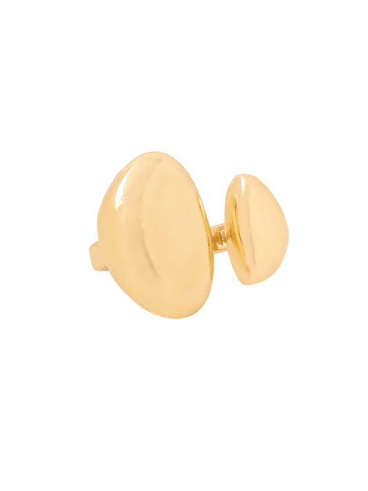 Yellow Chimes adjustable gold ring - versatile lifestyle accessory