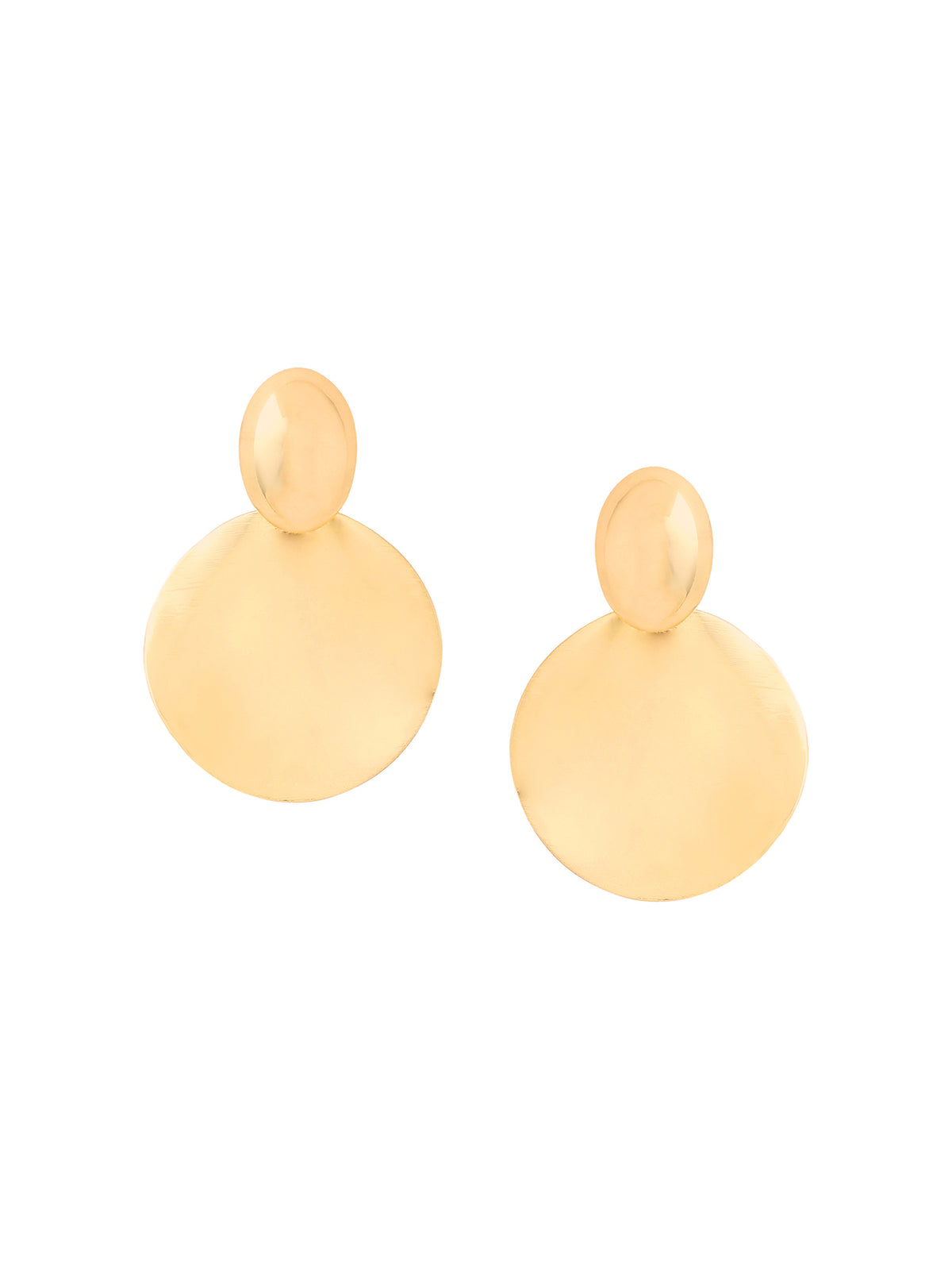 Yellow Chimes Fashion Gold Plated Earrings - celebrating women