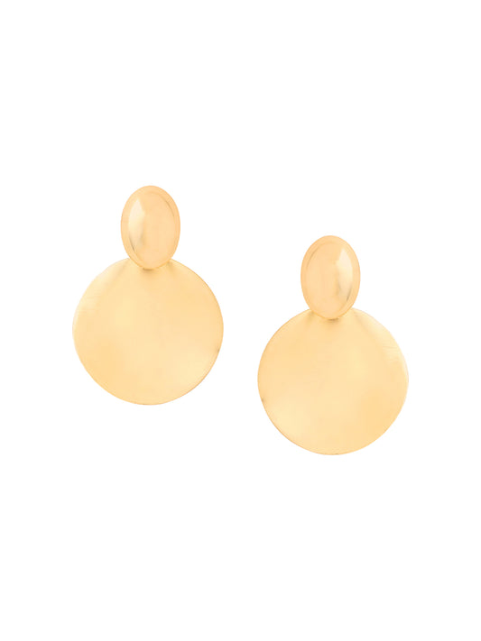 Yellow Chimes Fashion Gold Plated Earrings - celebrating women