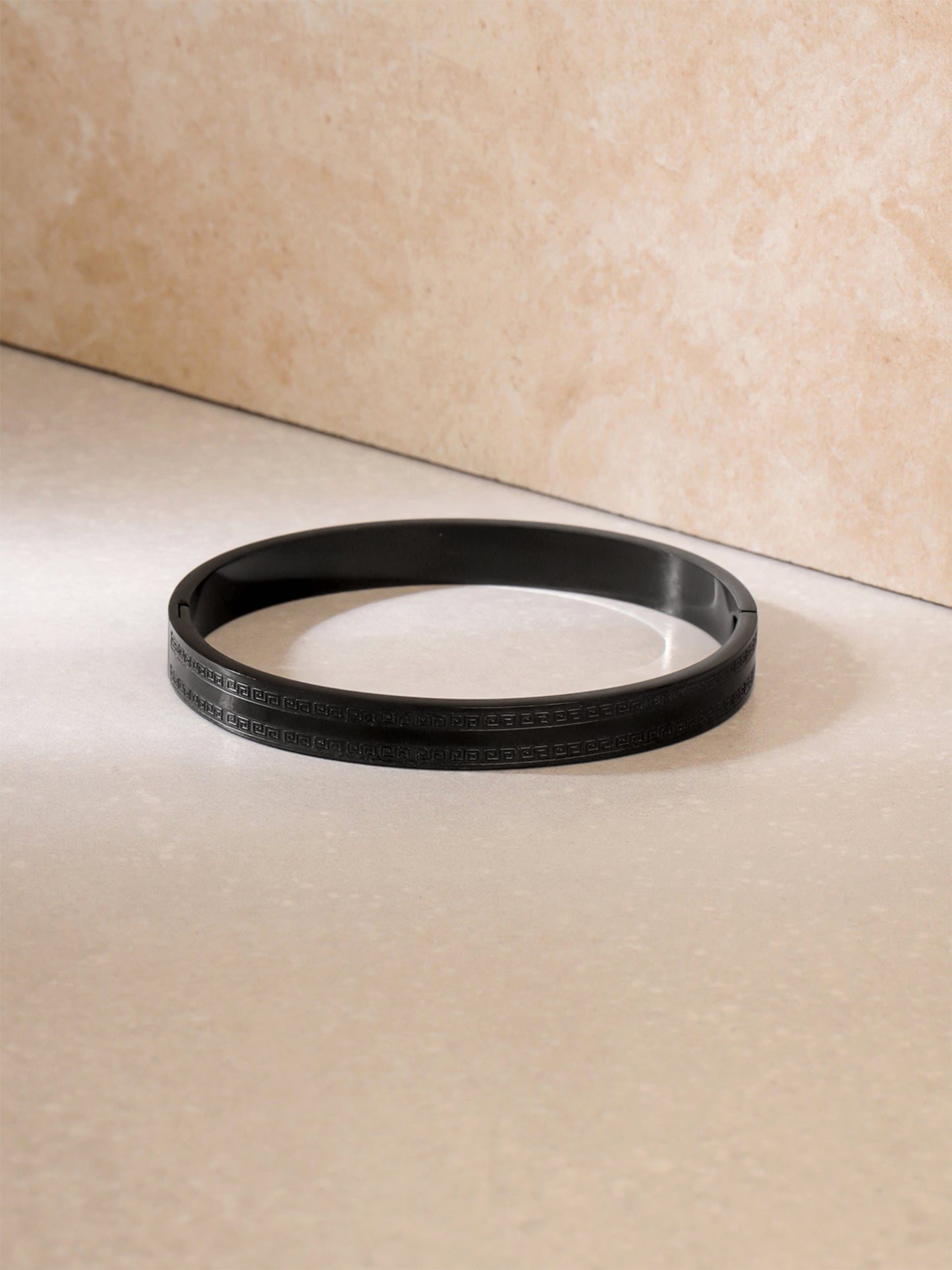 Yellow Chimes black kada bracelet - stylish daily wear