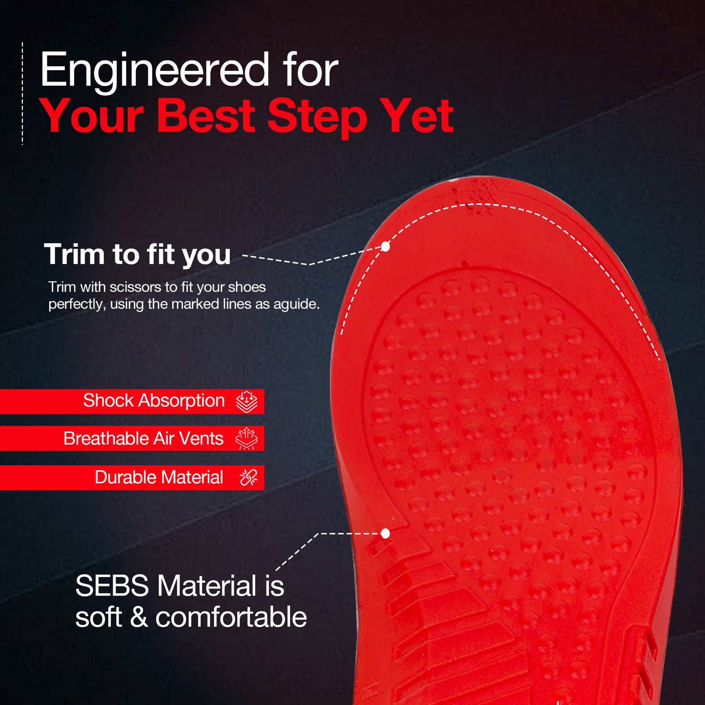 Dr Foot insole for men - hiking use