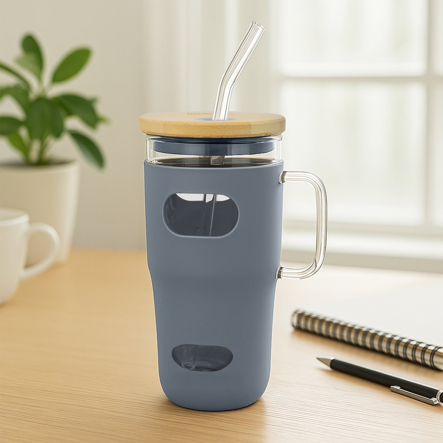 The Better Home round glass tumbler - iced tea enjoyment