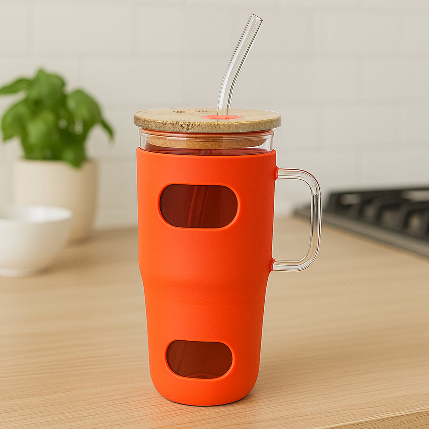 The Better Home glass tumbler - vibrant color for daily use