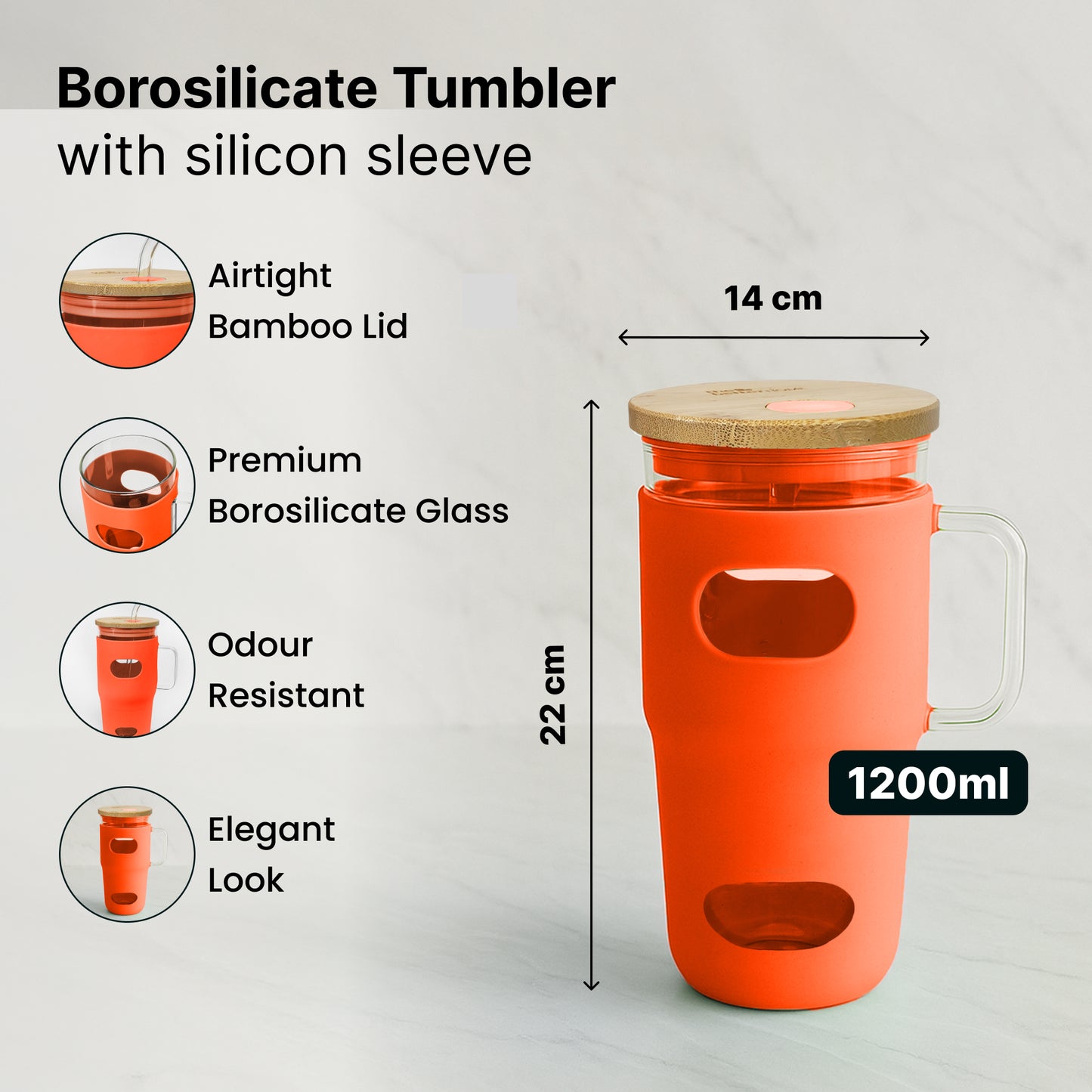 The Better Home glass tumbler - stylish beverage for travel