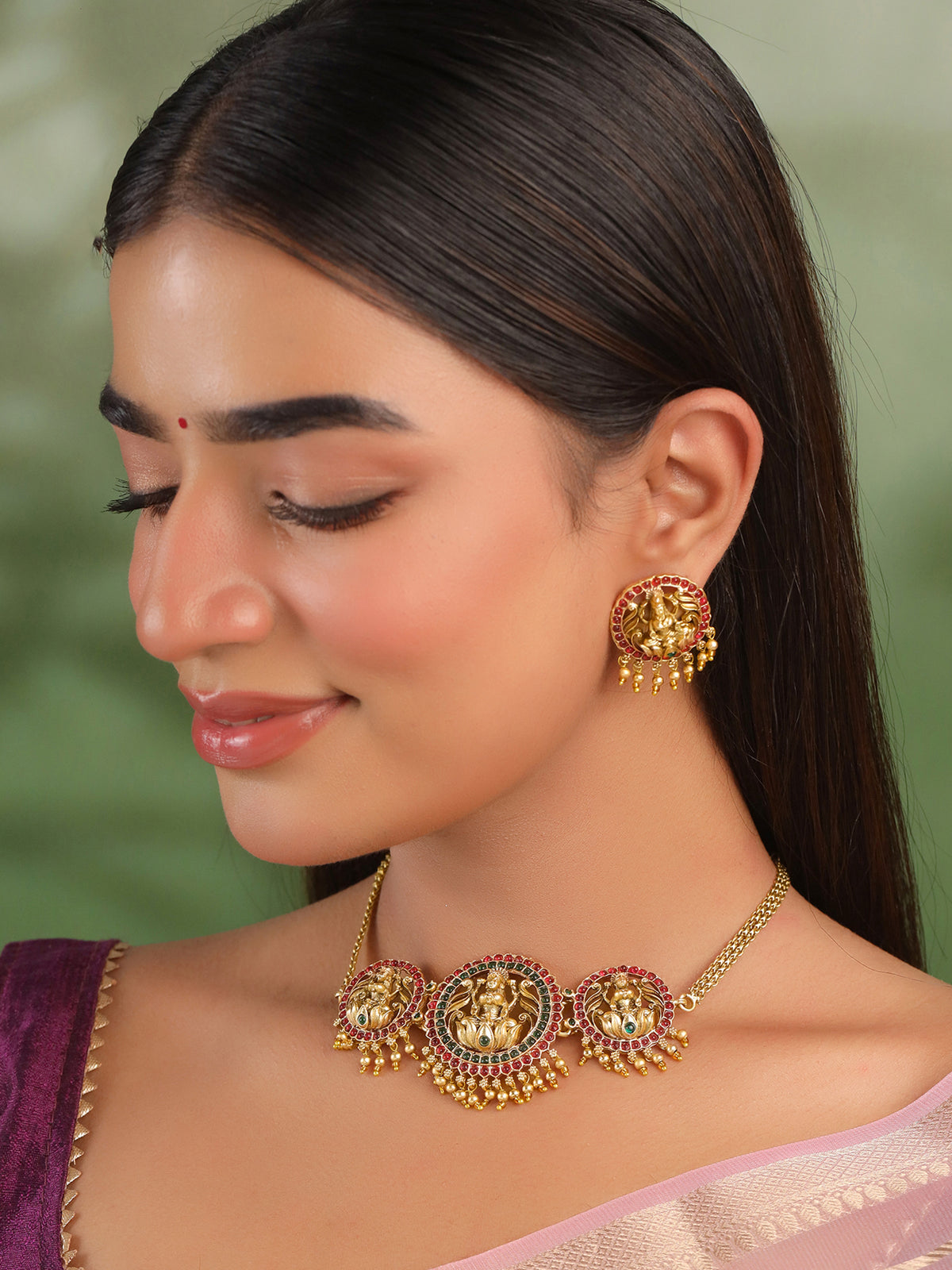 Yellow Chimes adjustable choker - comfortable fit
