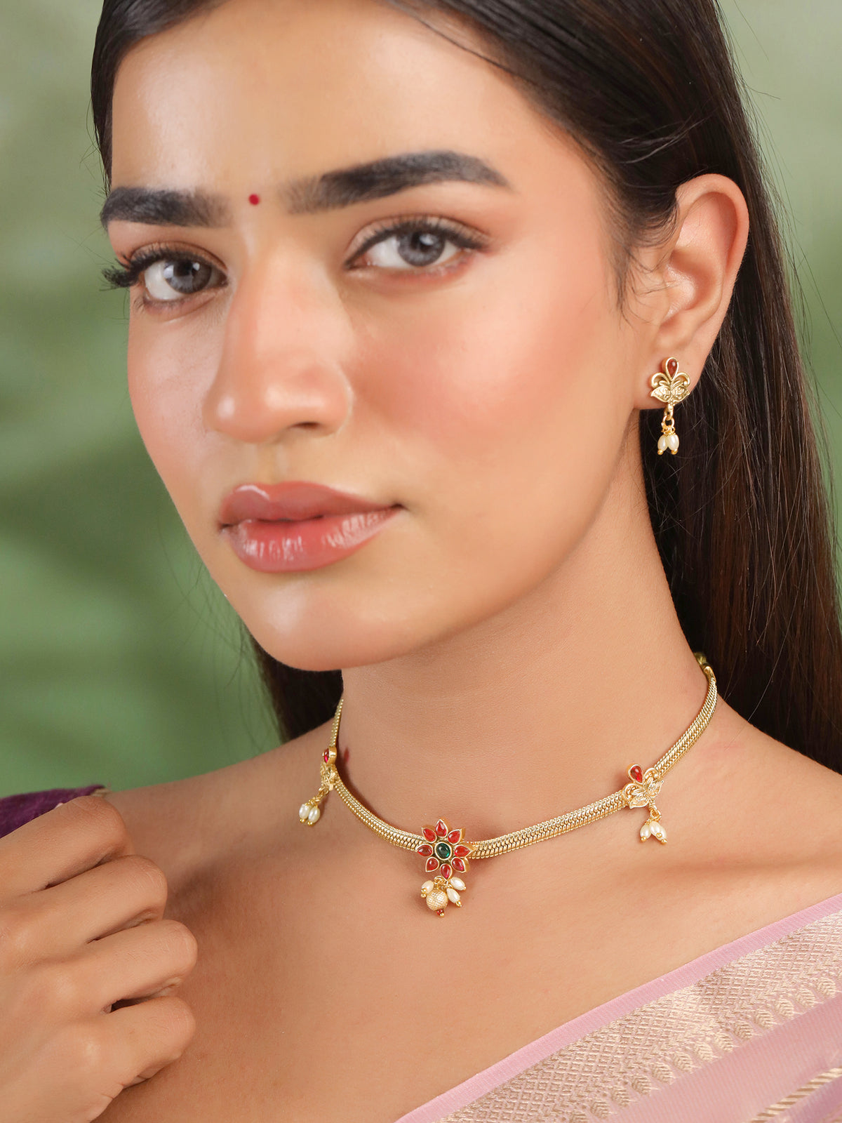 Yellow Chimes Gold Plated Necklace - Perfect Gift for Women