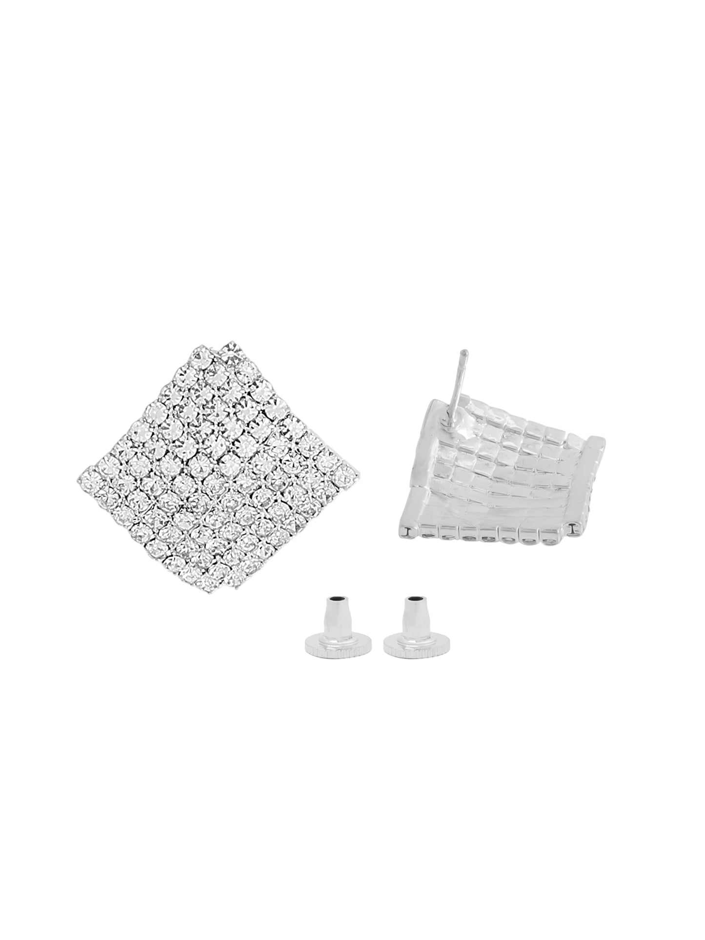 Yellow Chimes White Crystal Jewellery Set - Elegant gift