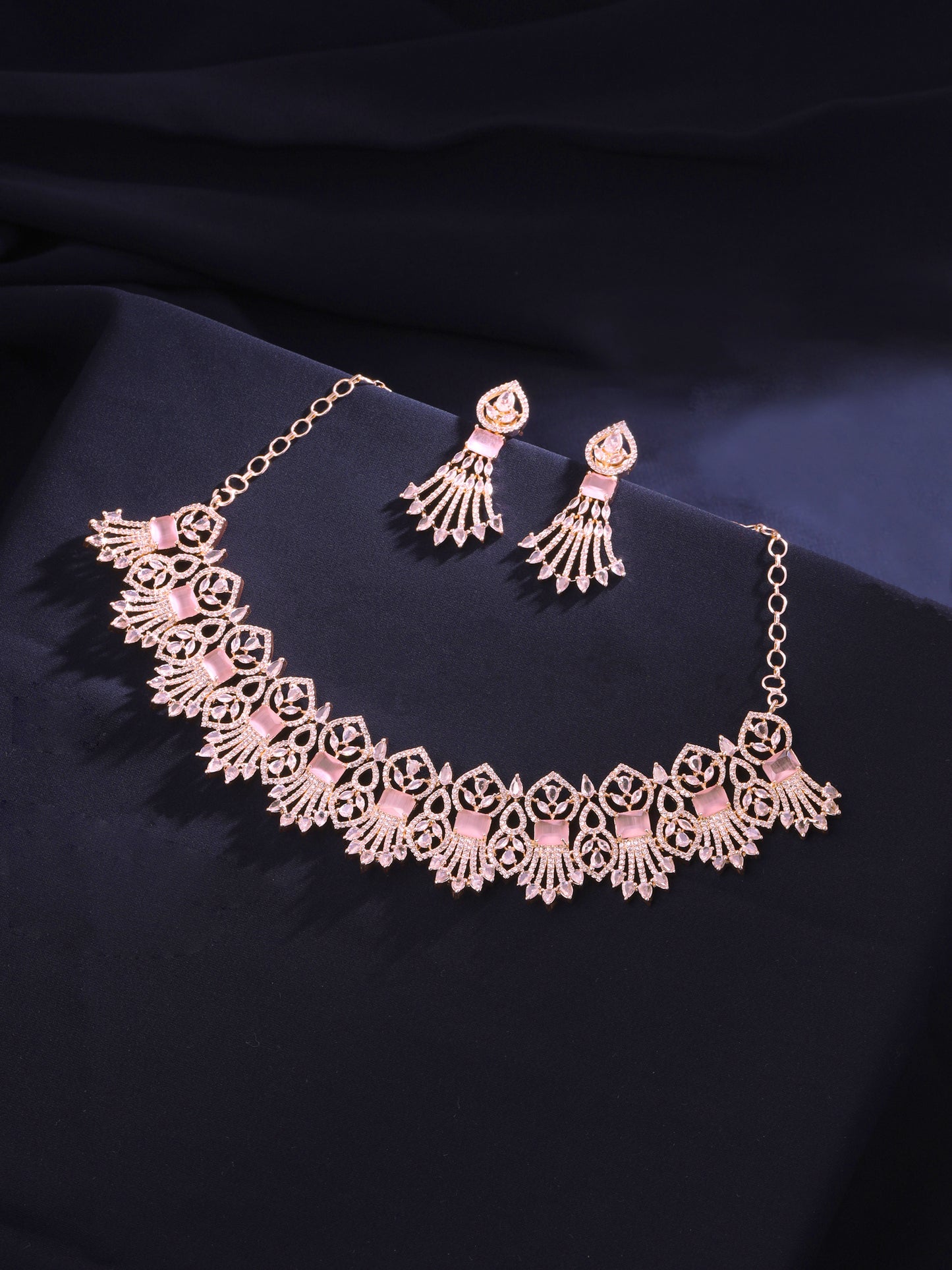 Yellow Chimes American Diamond Earrings - Fashion statement