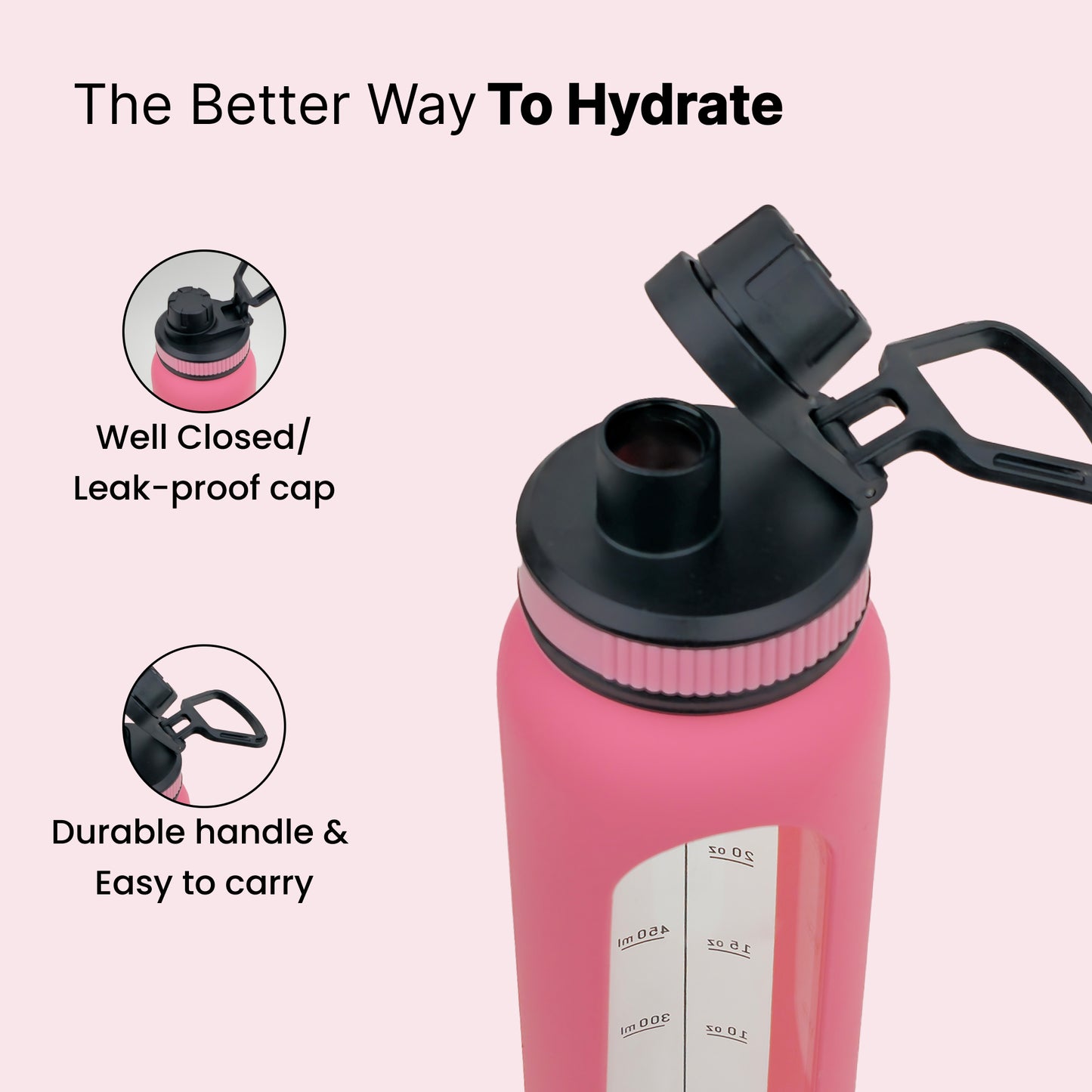 The Better Home borosilicate glass sipper - stylish drinkware