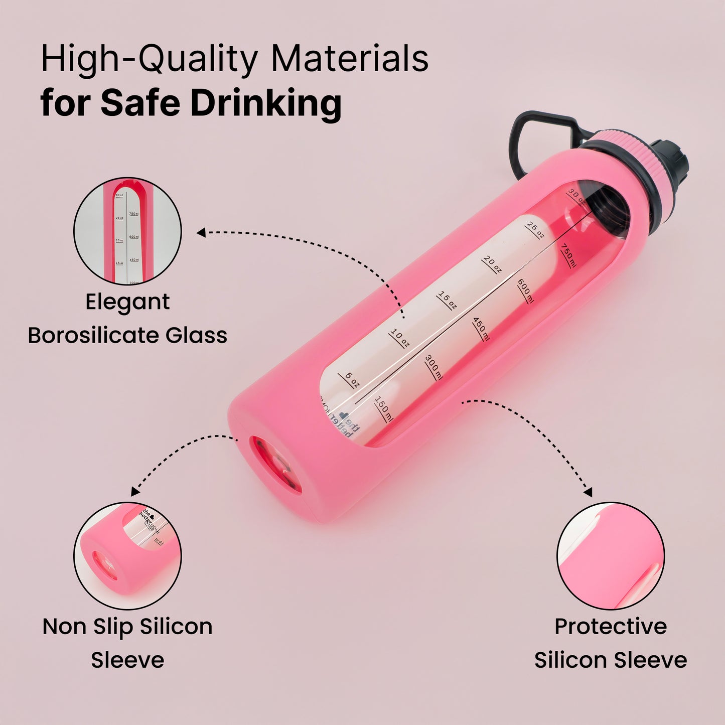 The Better Home borosilicate glass sipper - home kitchen