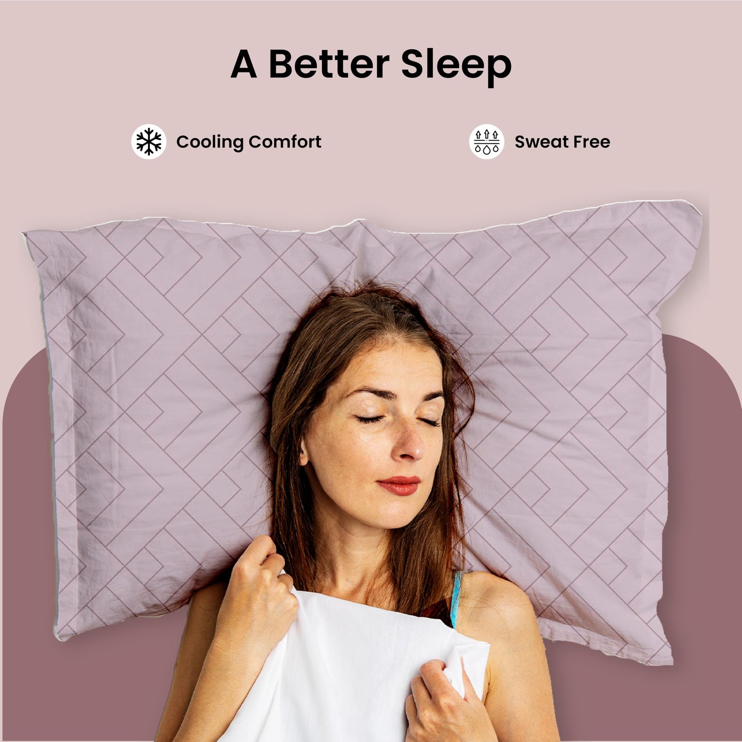 Mush bamboo bedsheet - Geometric print ideal for modern decor