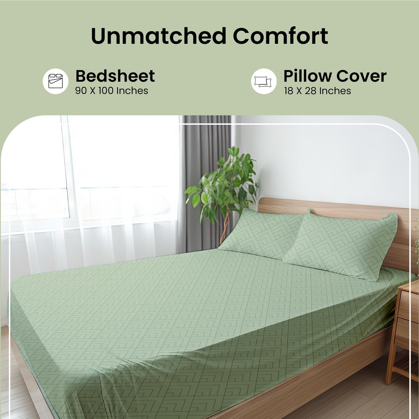 Mush bamboo queen size bedsheet - cooling for warm nights