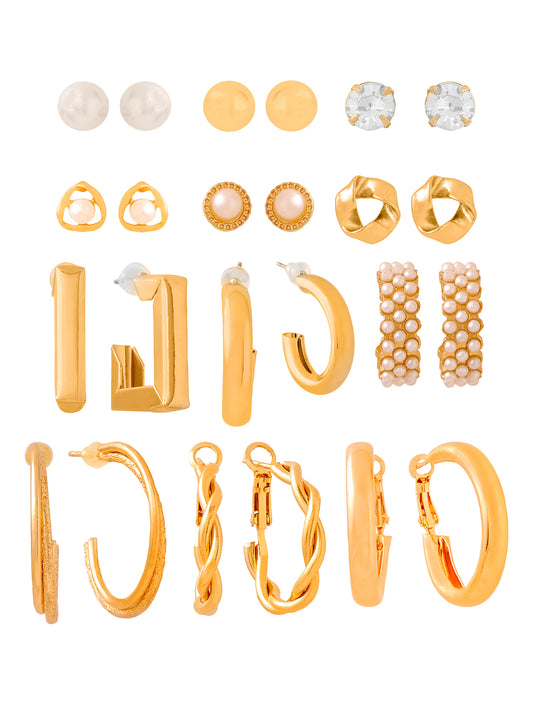 Yellow Chimes elegant hoop earrings - fashion statement