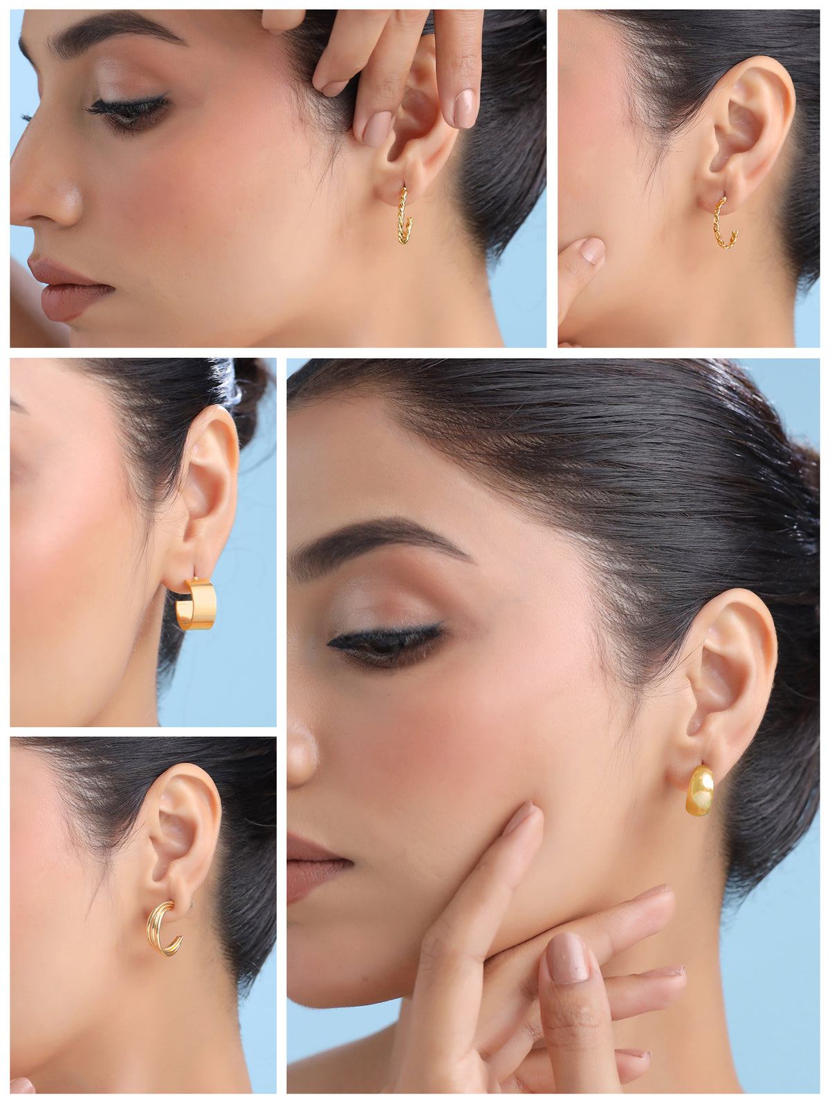 Yellow Chimes gold hoops - trendy accessory for outfits