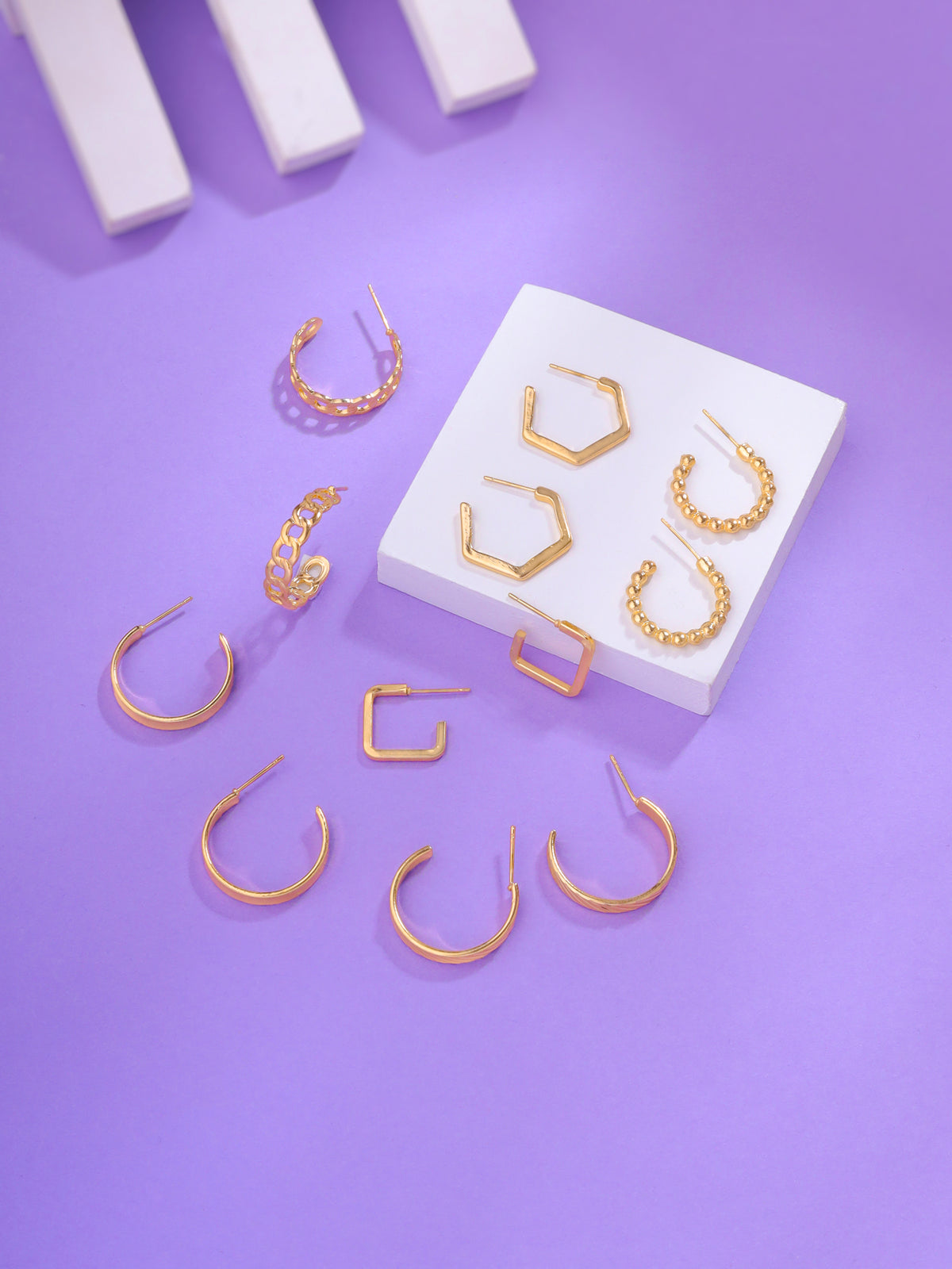 Yellow Chimes elegant earrings set - perfect for gifts