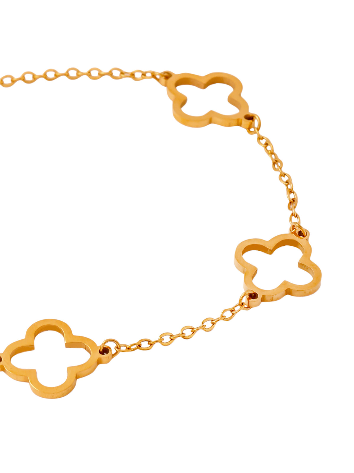 Yellow Chimes gold plated anklet - casual outing accessory