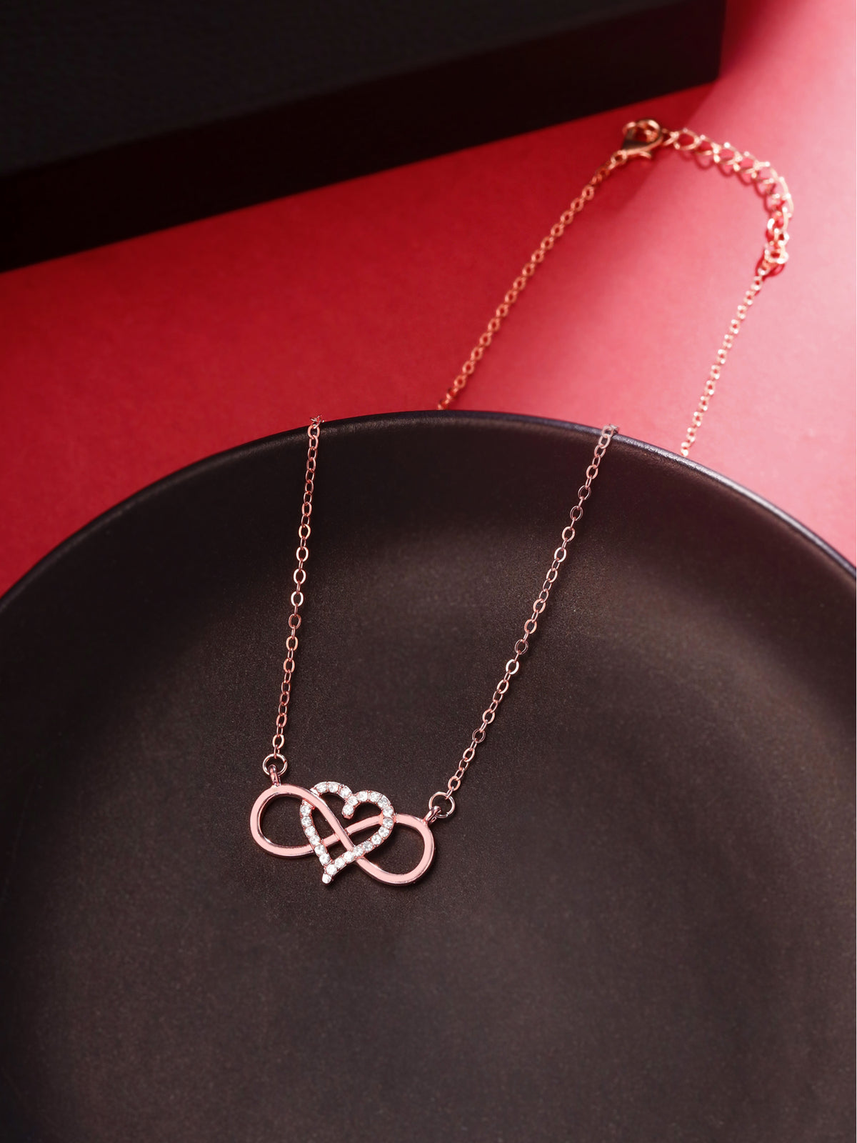 Yellow Chimes infinity pendant necklace - ideal for layering