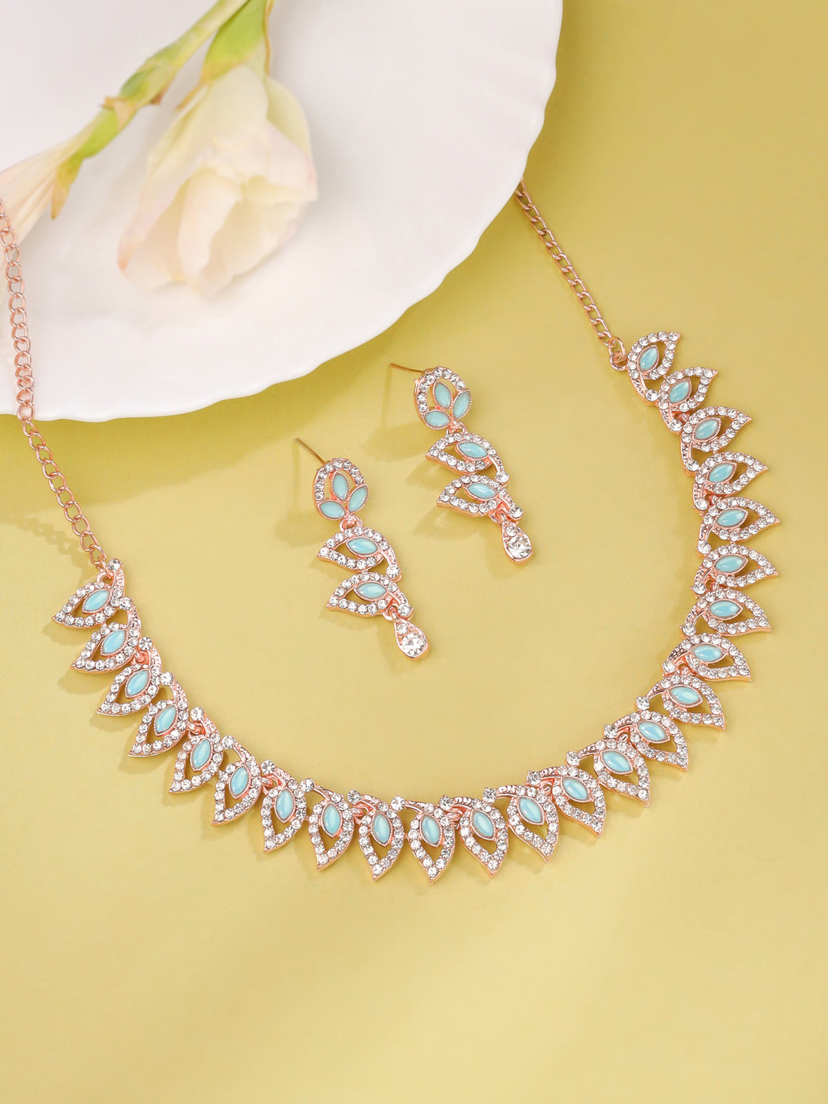 Yellow Chimes Rose Gold set - elegant for weddings