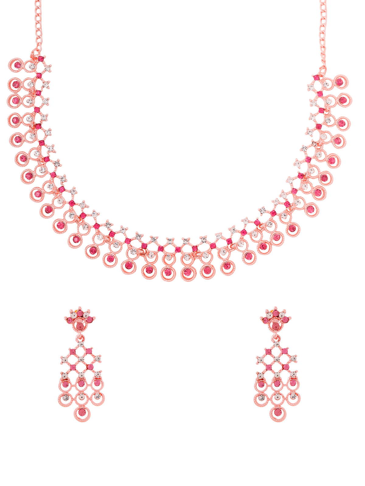 Yellow Chimes rose gold necklace - casual brunch accessory