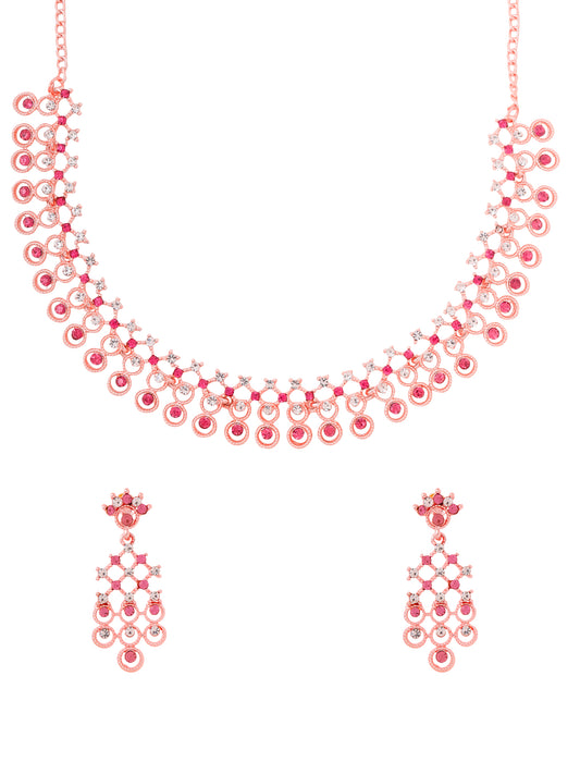 Yellow Chimes rose gold necklace - casual brunch accessory