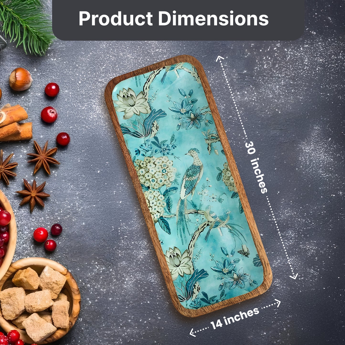 The Better Home mango wood tray - decorative display