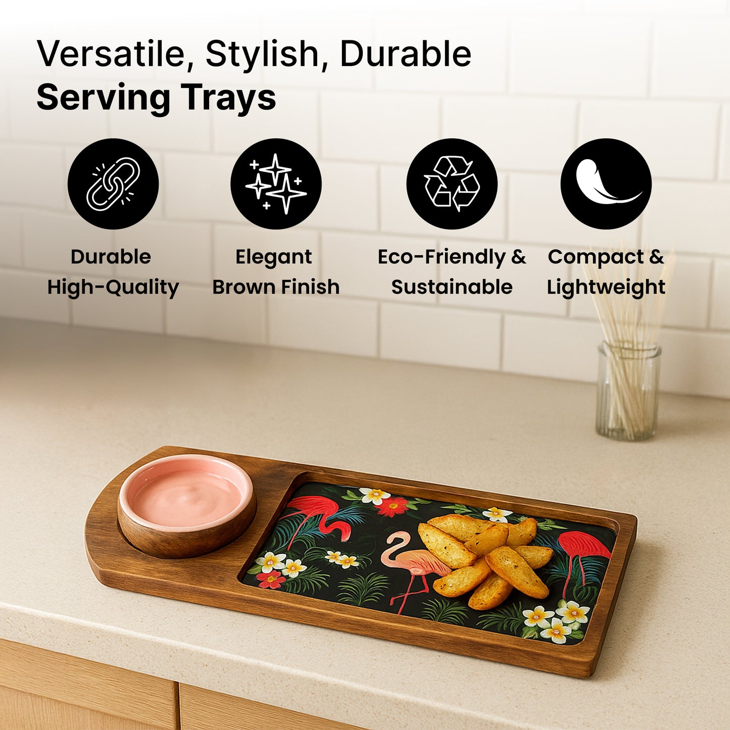 The Better Home set of 3 trays - party serving