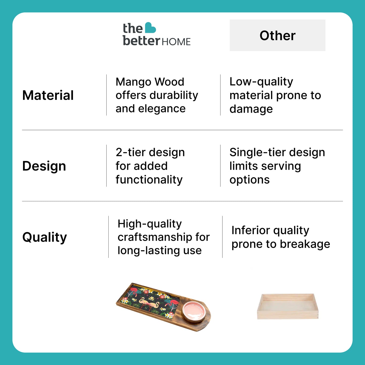 The Better Home Meena art tray - kitchen organization