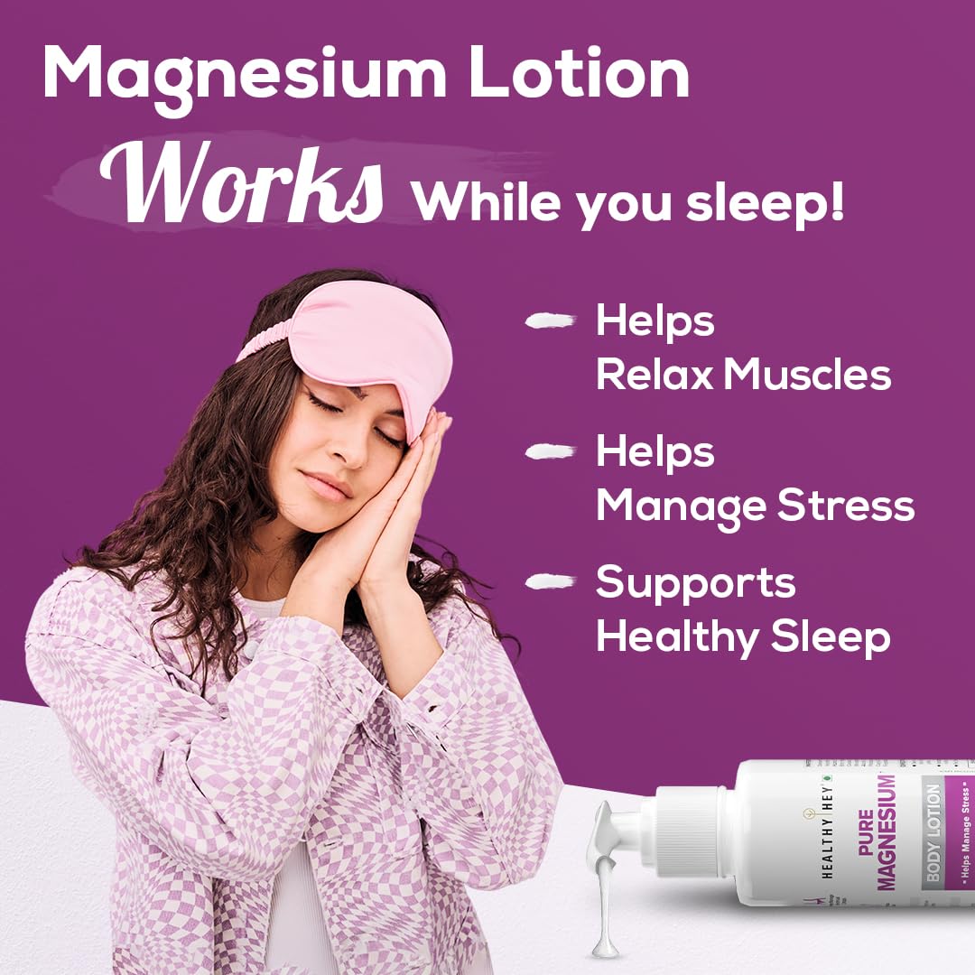 Healthyhey Pure Magnesium Body Lotion - Daily Moisturizing